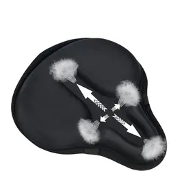 Comfortable Exercise Bike Seat Cover, C6 Large Wide Foam and Gel Padded, Bicycle Saddle Cushion for Women and Men, Everyone