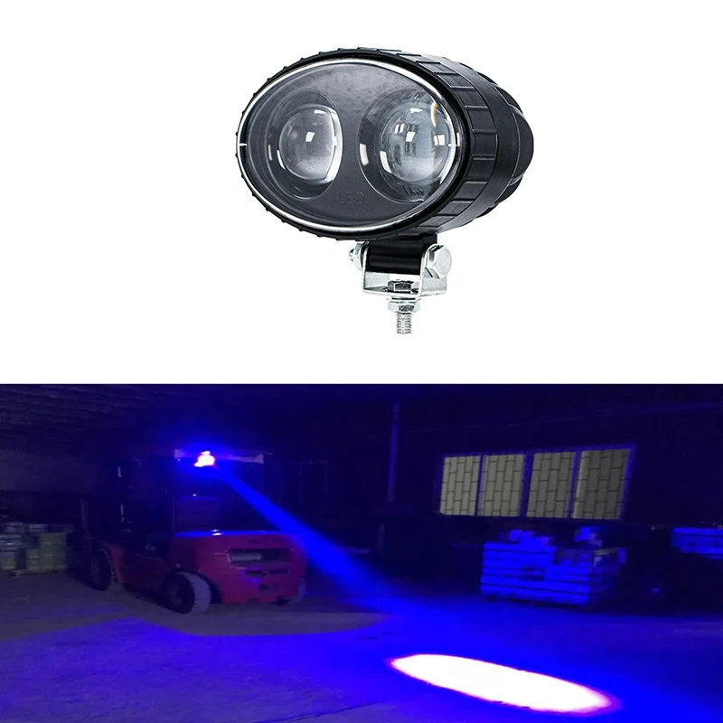 

10-80V spot light Red Blue 20w Light Vehicle Safety Lamp LED Forklift light fork truck crane spot beam to Linde Hyster yale