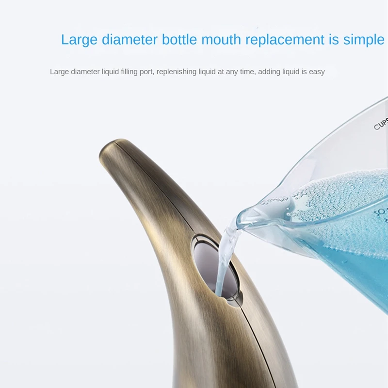 Dispensador automático de jabón ABXF-300Ml, dispensador de jabón sin contacto, dispensador de jabón de platos manos libres para cocina, baño, Hotel