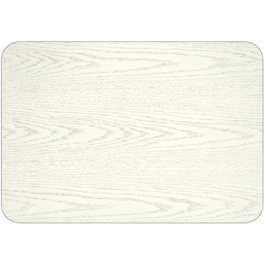 Commercial Reversible Laminate Table Top, White Birch/Ash Finish, x 42
