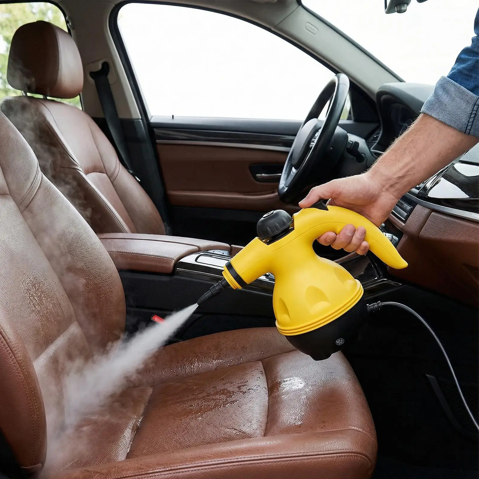 

High Pressure Steam Cleaner Portable High Pressure Powerful Multi-Purpose Steamer Grout Floor Fabric Steaming Tool For Car