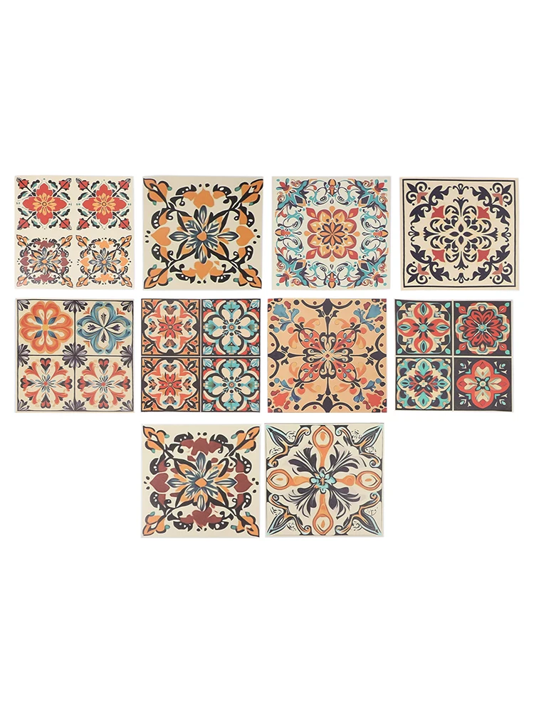 Home Renovation As Shown Retro Tile Stickers Quick Kitchen Makeover Stickers Easy Installation Resilient Design