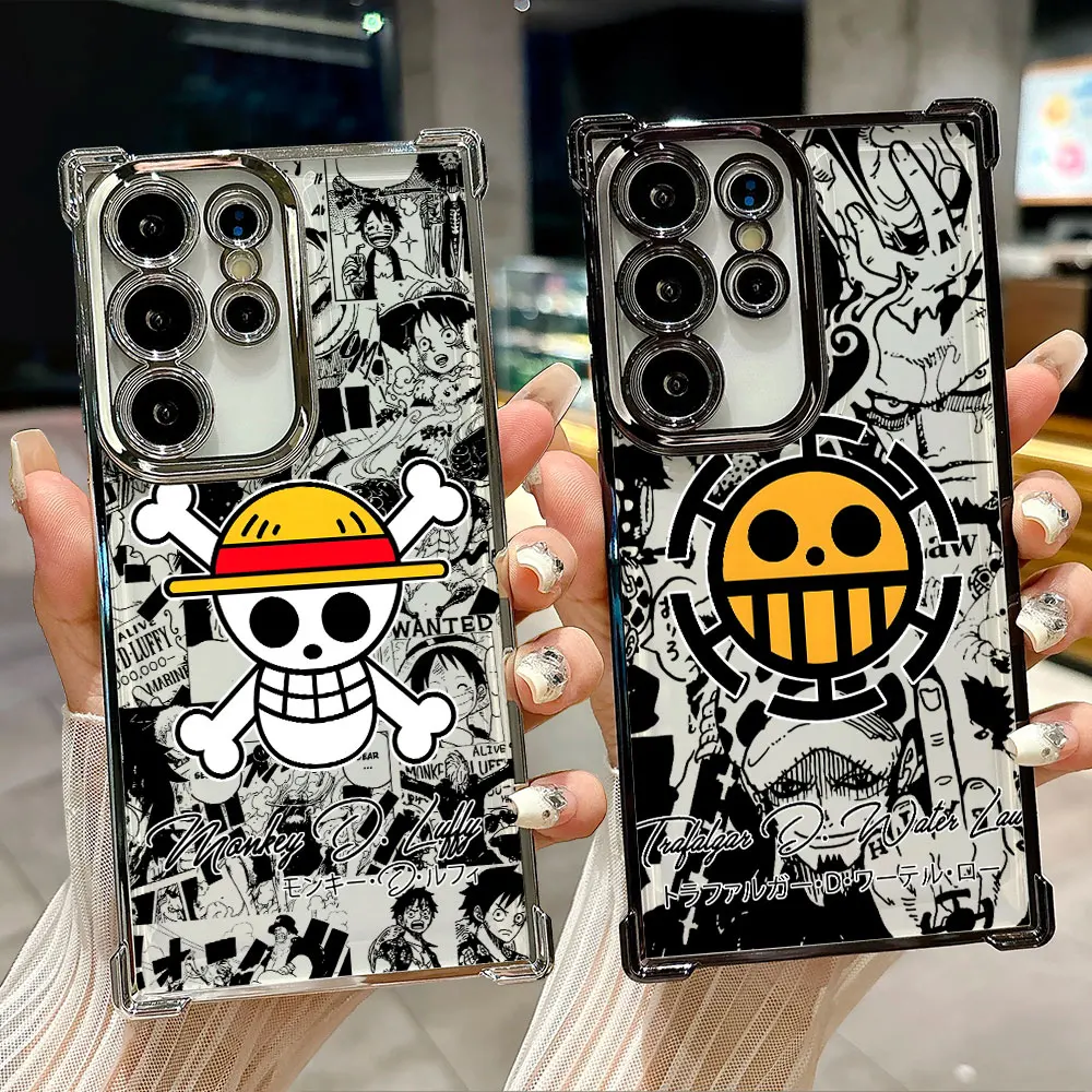 Anime Logo One Pieces Luffy Coque For Galaxy S26 Ultra Phone Case For Samsung S26 S25 S24 S23 S21 Ultra S20 FE S25 Plus 5G Cover