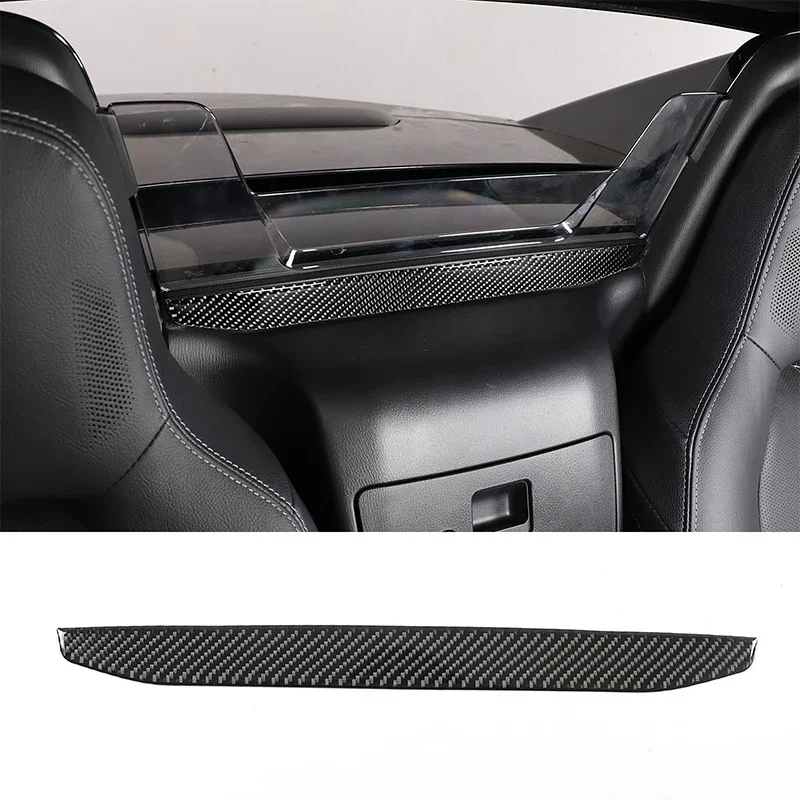 

For Mazda MX-5 2016-2023 Car Interior Rear Glass Trim Strip Soft Carbon Fiber Interior Accessories 1 Pcs