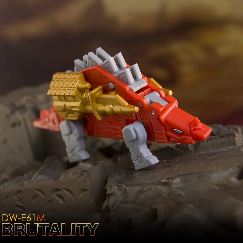 Transformación DR.WU DWE61M estegosaurus DWE62M CeratosaurusTiny cinta de dinosaurio modelo de acción a pequeña escala Robot juguetes regalo