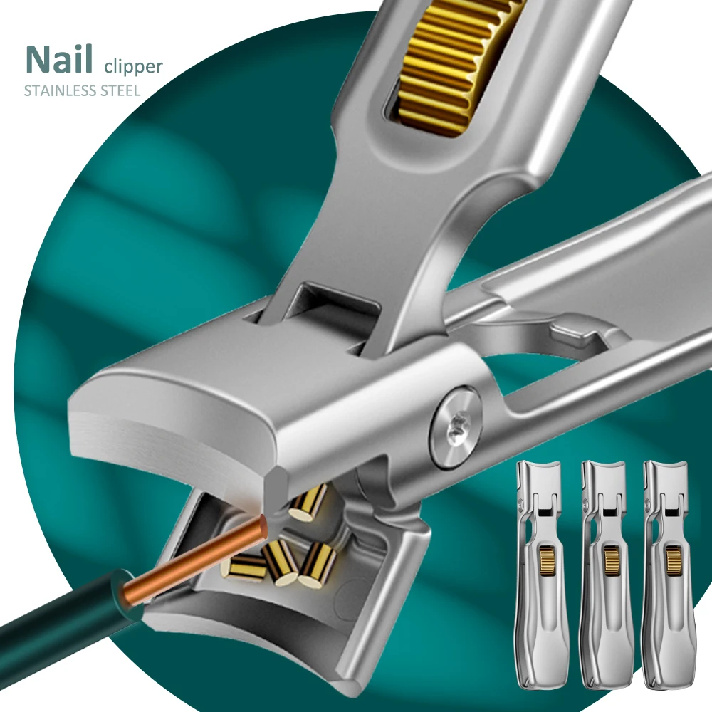 

1Pcs Ergonomic Large Nail Gifts for Man Woman Toenail Wide Jaw Cutter with Catcher Suitable for Thick Nails Nail Cutter for Wome