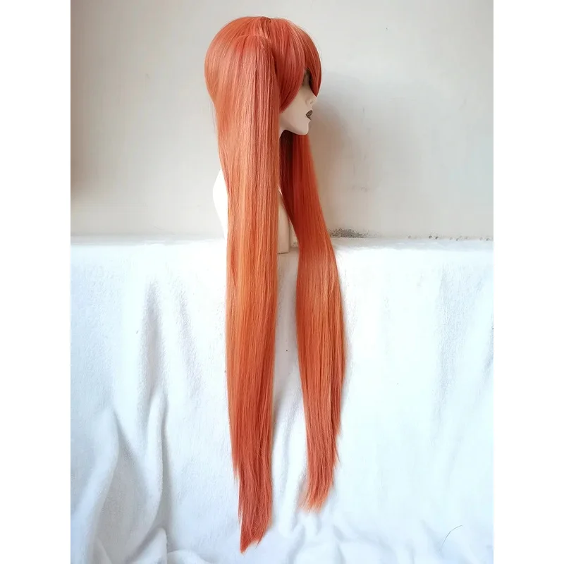 

qq681Osana Najimi Длинные оранжевые розовые 2 зажима для хвоста Yandere Simulator Термостойкие волосы Косплей Парики + Кепка для парика