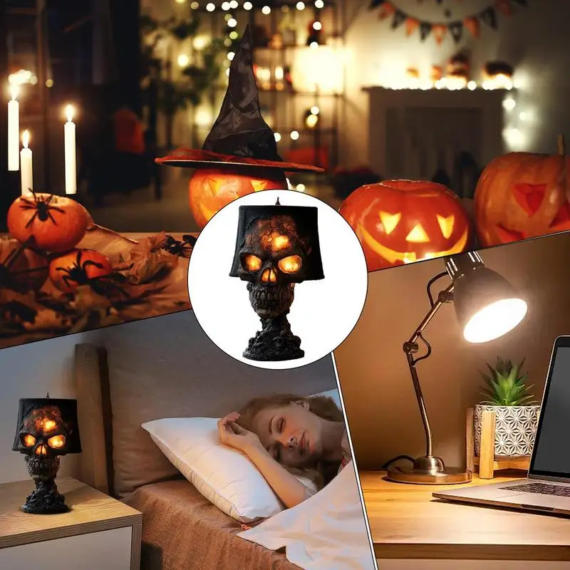 

Skeleton Lamp Halloween Lamp Spooky Desk Decor Skeleton Halloween Decorations Ambient Lighting Night Light Desktop Accessories