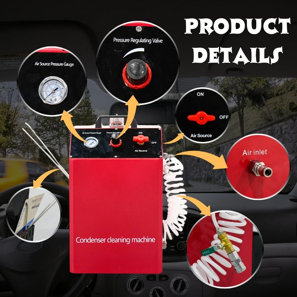 Pneumatic Vehicle Radiator & Condenser Washer BZDQ-A13 2.5L Recovery Tank, Hassle-Free Maintenance for All Car Models