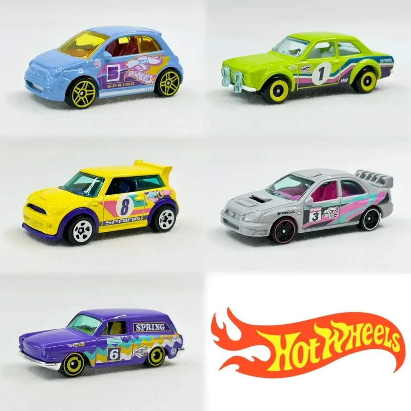 

Hot Wheels V1405 Easter Set Series Subaru Leopard Volkswagen Mini Cooper Ford Fiat 500 Diecast Vehicle Model Cars Gifts Ship Now