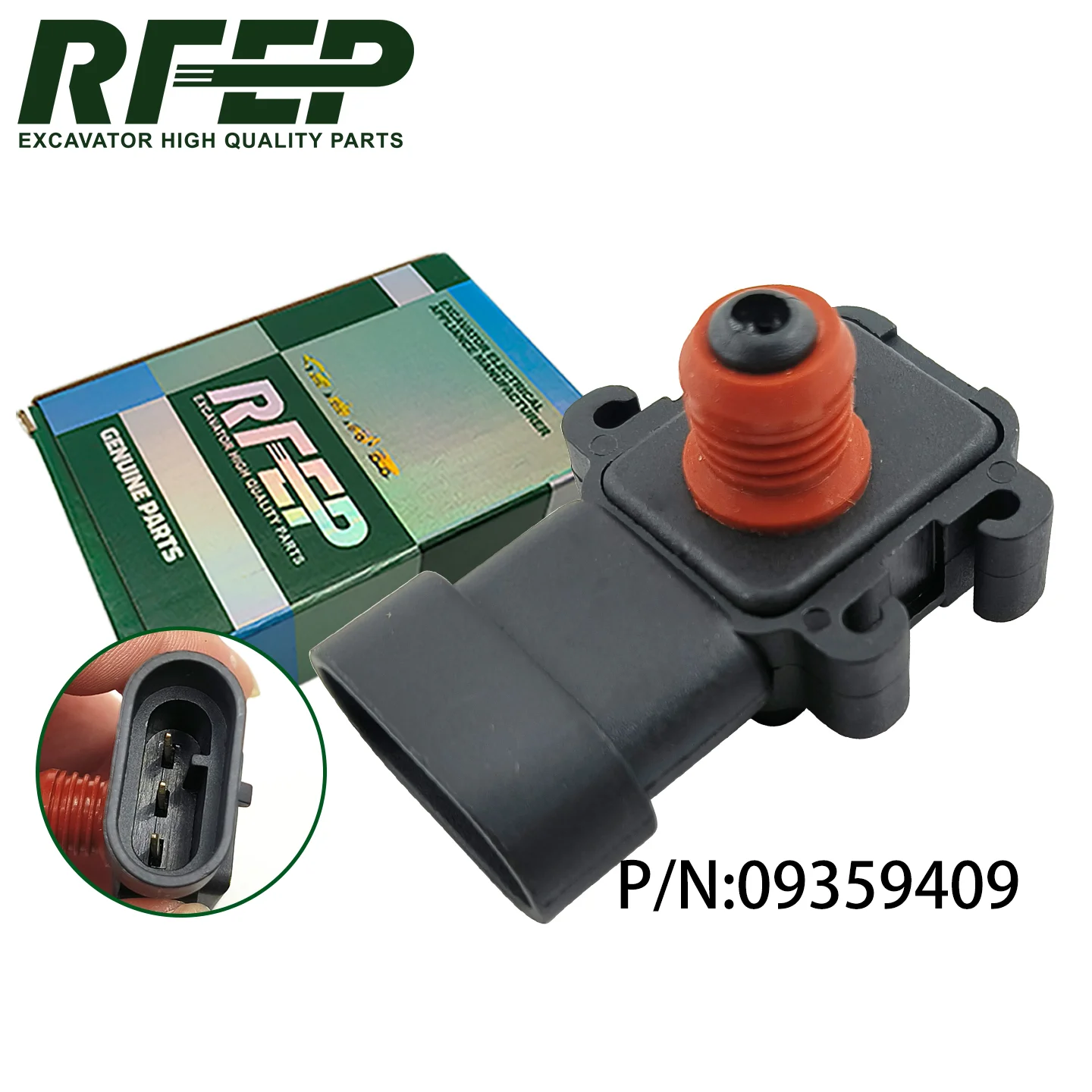 `MAP Intake Manifold Air Pressure Sensor 09359409 For Hitachi Excavator Parts Excavator Engine Spare Accessory