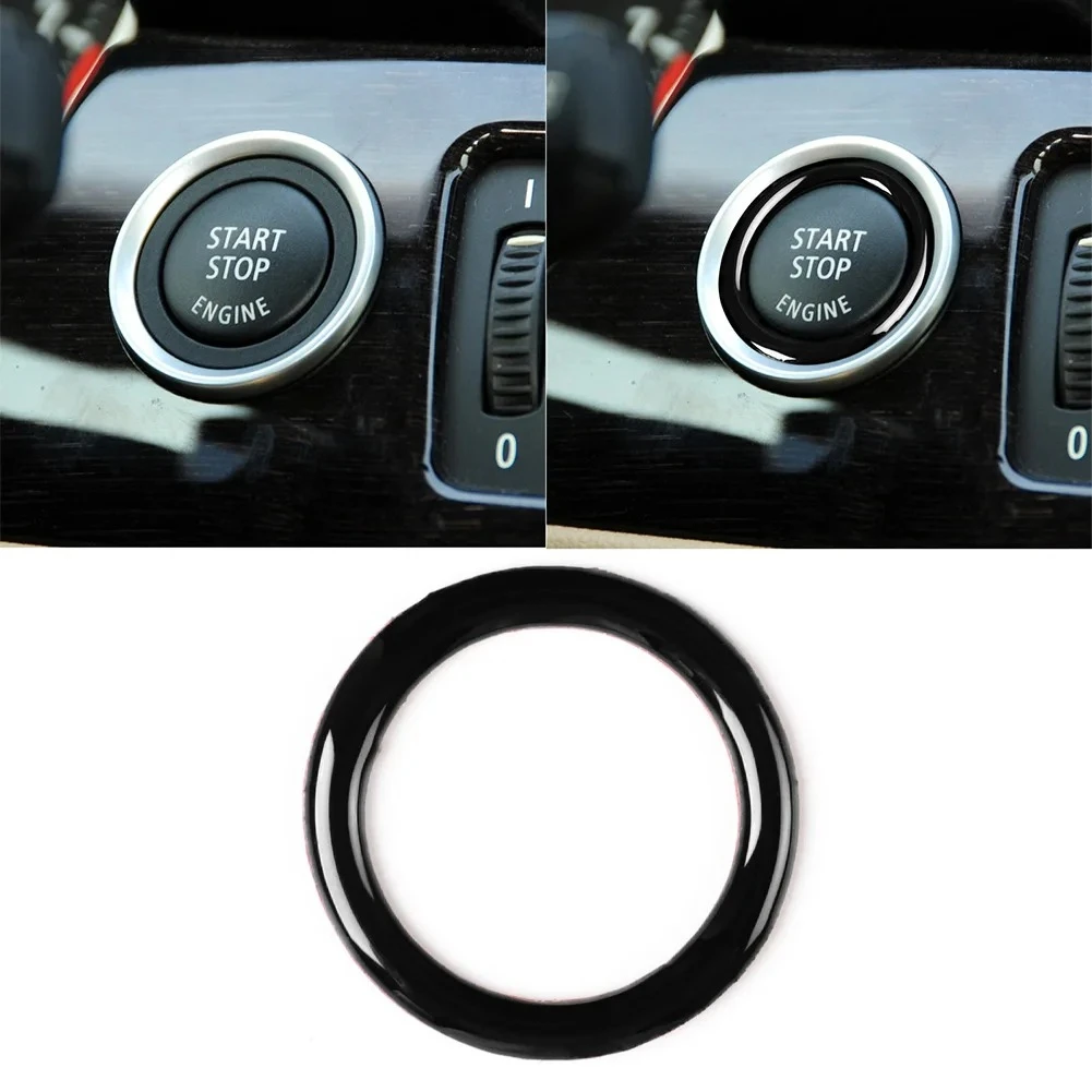 For BMW 3 Series E90 E92 E93 320i Z4 E89 Car Engine One Start Stop Push Button Ignition Key Circle Sticker Trim Decal