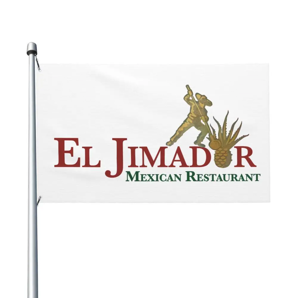 Nueva bandera de doble cara de El Jimador, bandera de brisa, bandera de jardín, bandera decorativa, pancarta de fiesta de 3x5 pies (90x150cm)