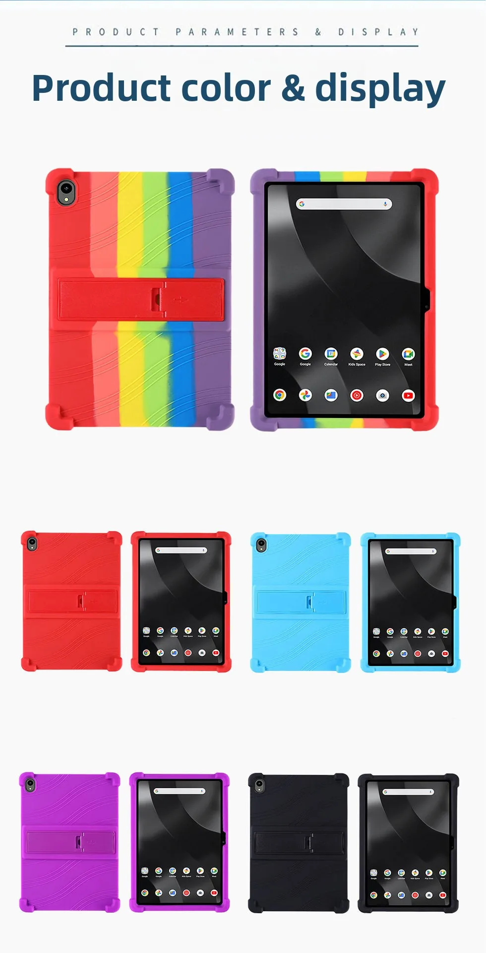 Stoßfeste TPU-Hülle für onn 11 Tablet Pro 2024 100146660, Vollständiger Schutz mit Ständer, Mehrere Farben – Detail 10