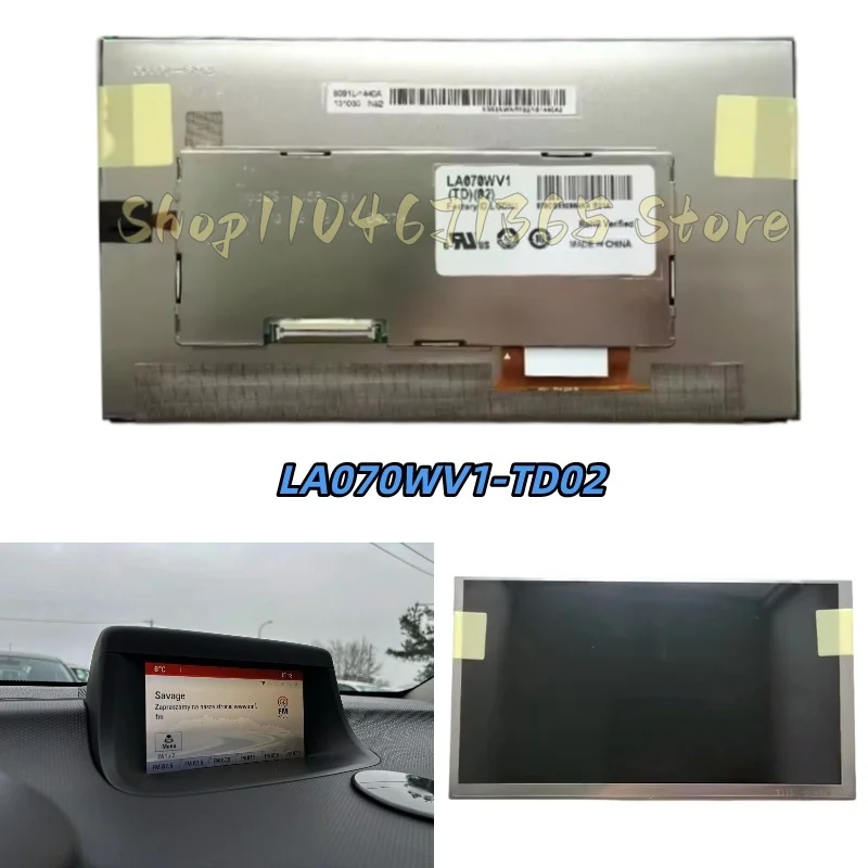 LA070WV1-TD02 7-inch MMI LCD Screen for GM 42353388 95247248 22948022 Opel Astra J Mokka Insignia
