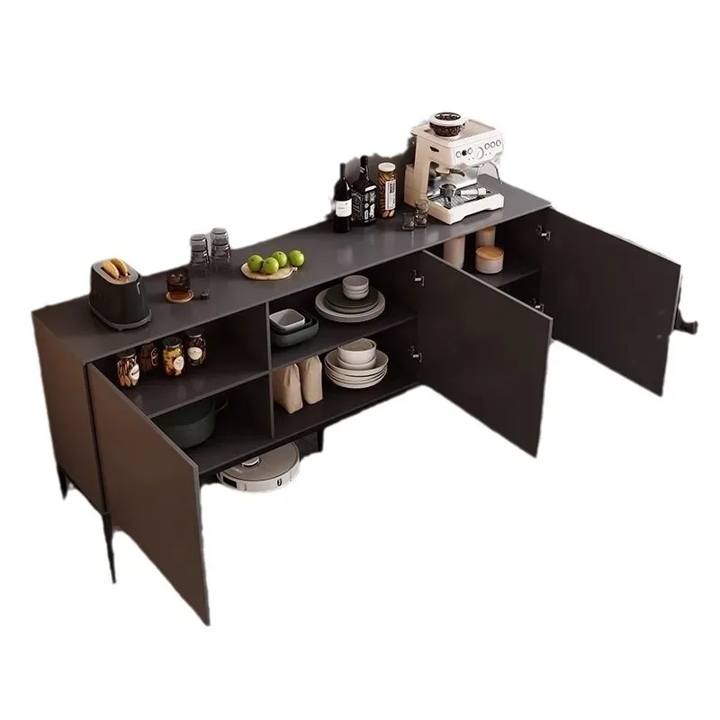 Modern simple side cabinet, integrated tea cabinet against the wall, living room storage cabinet, minimalist entrance cabinet