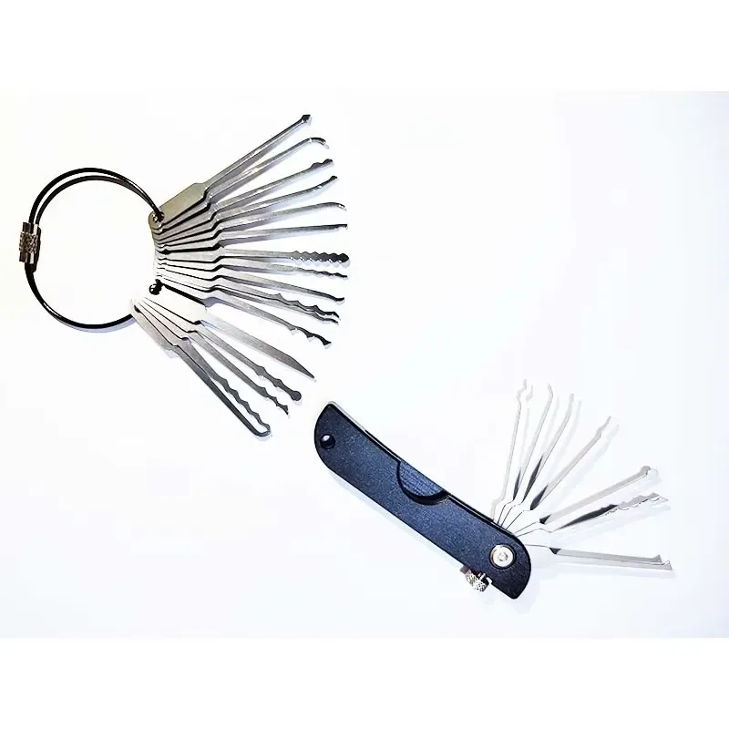 New Replaceable Jacknife 24pcs Stainless Multifunctional Foldable JackKnife 24 in 1 OEM Pocket Fold Folding Tool Lock Pick