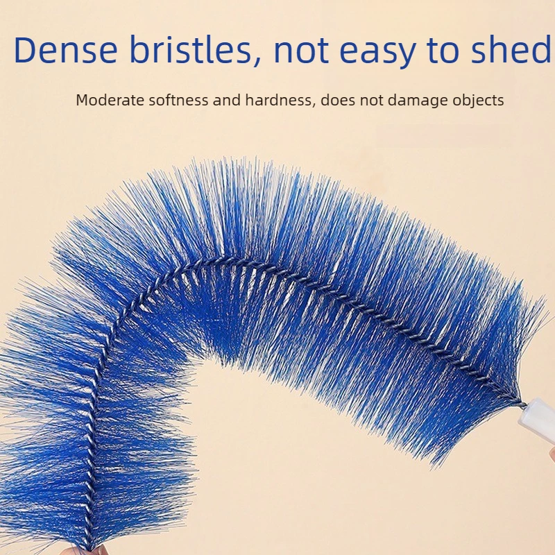 Fan Dust Removal Brush Multifunctional Fan Brush Dust Duster Bendable Screen Blinds Encrypted Cleaning Brush