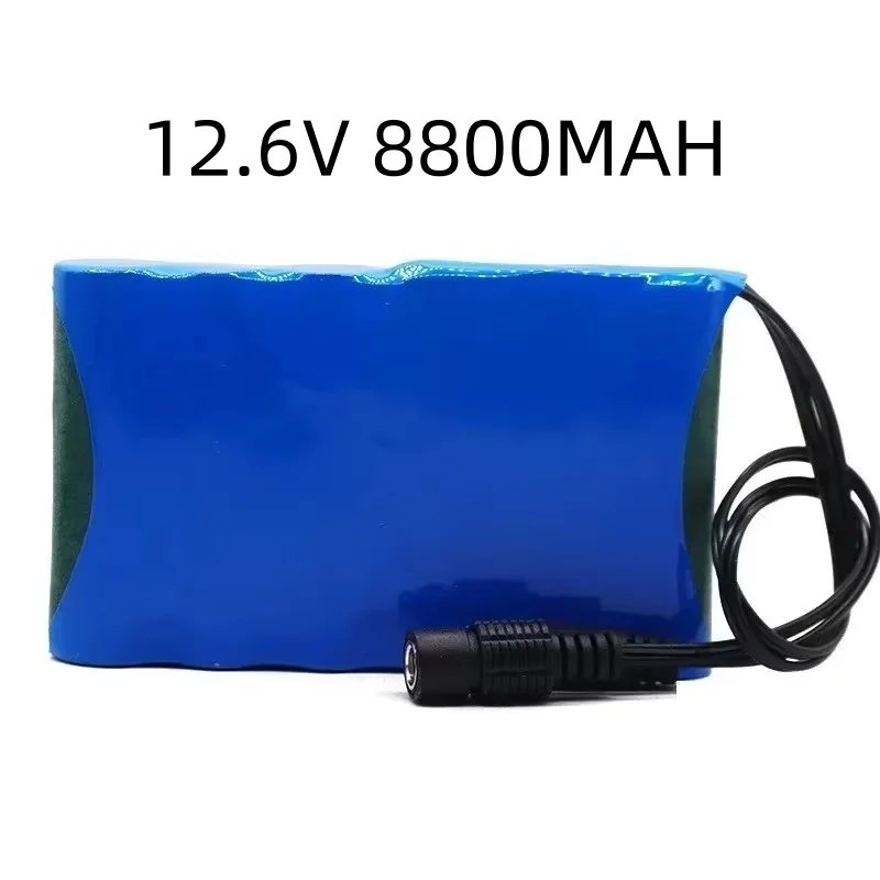 

Draagbare Super 12V 8800Mah 6S1P Battery Pack Oplaadbare Lithium Ion Batterij Capaciteit Dc 12.6V 8.8Ah Cctv Cam Monitor