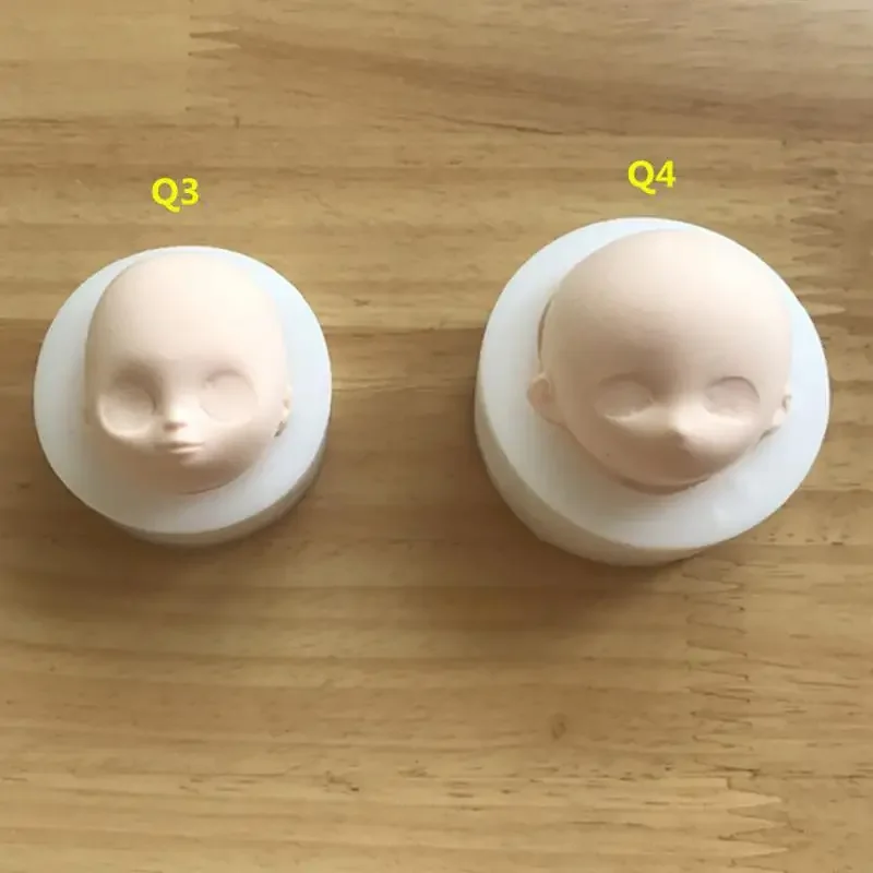 1pc 3D Baby face Silicone Mold Fondant Molds DIY Cake Decorating Tools Candy Chocolate Mould Cupcake Baking Resin Clay Mold