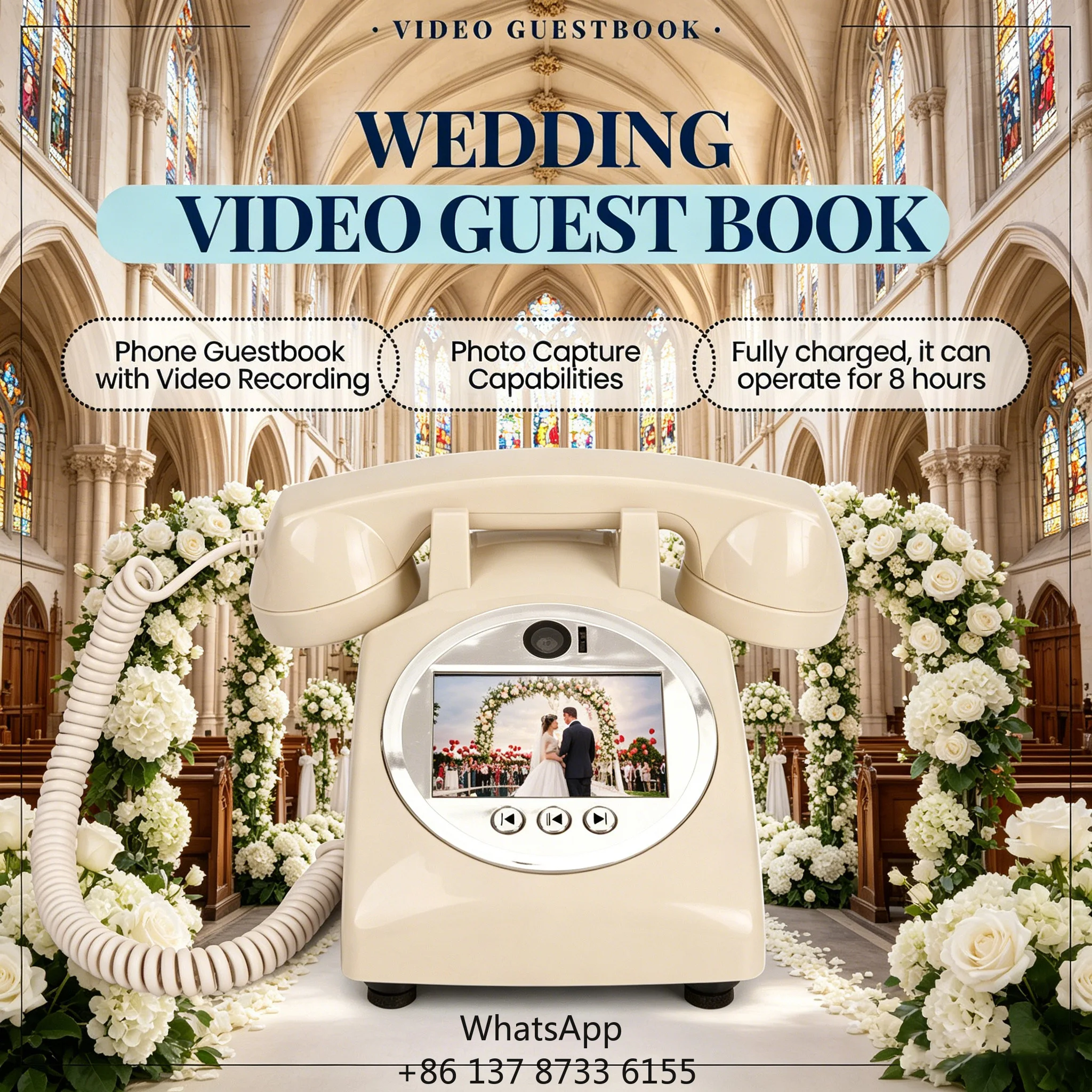Gstebuch Phone Booth Wedding For & Guest Audio Accessories Book Guestbook Video Photo Telephone Phone Booth Wedding