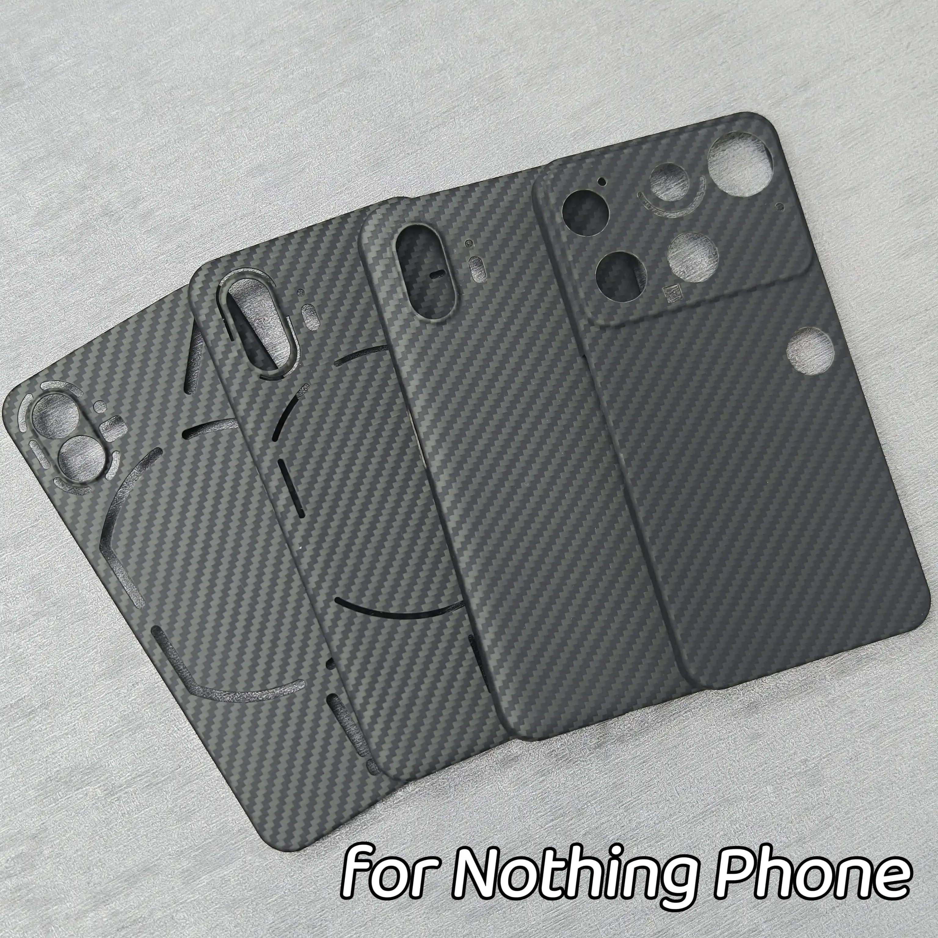 For Nothing Phone 3/2/1 Kevlar Aramid Fiber Case, 600D Ultra Thin Non-Magnetic Hard Shell, Shockproof Lightweight Cover