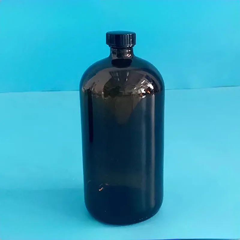 500ml 1000ml brown narrow mouth screw glass bottle water quality sampling bottle narrow mouth brown sampling bottle