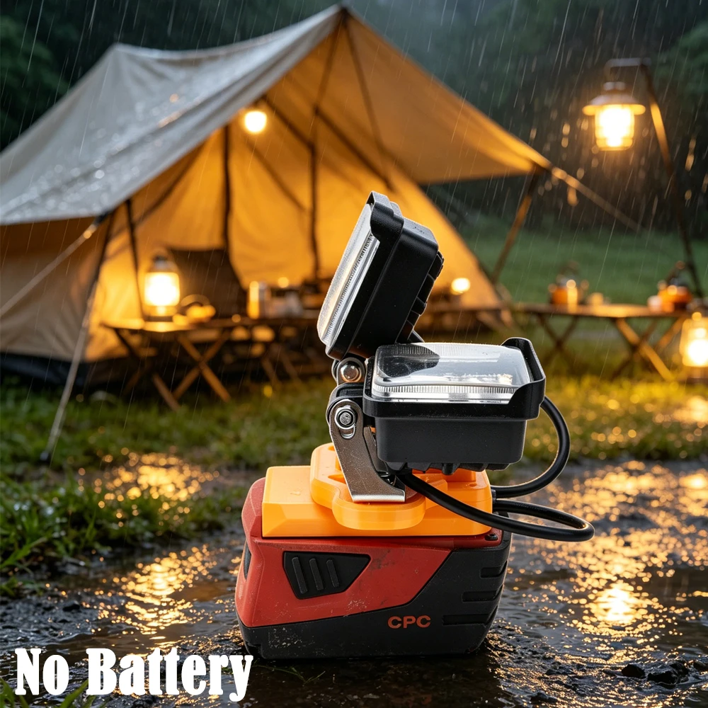

Светодиодный рабочий фонарь для литиевой батареи Hilti B22 22V CPC с быстрой зарядкой через USB, для путешествий, рыбалки и аварийного освещения (батарея в комплект не входит)