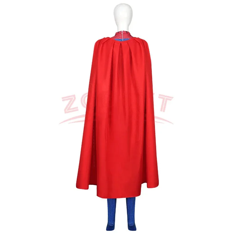 Flash Super Lady Cosplay Kostuum Kara Zor El Battle Jumpsuit Fantasie Halloween Outfit 3d Bedrukte Zentai Blauwe Bodysuit