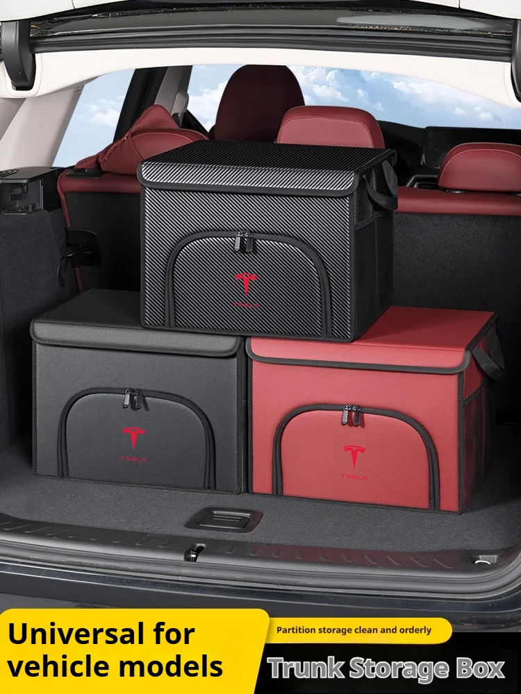 

For Tesla Model 3 Model X Model S Model Y Cybertruck Car trunk Foldable storage box shoe storage organizing box auto Accessories