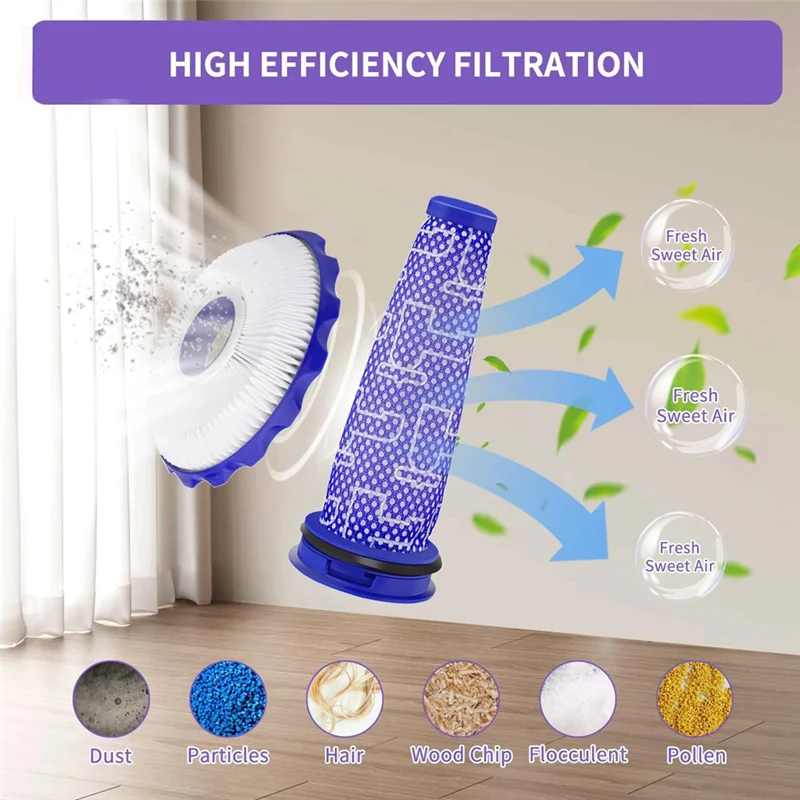 

A74G-Сменные фильтры для Dyson DC50 Animal Multi Floor, полные детали для пылесоса, запасная часть фильтра 965081-01, 965080