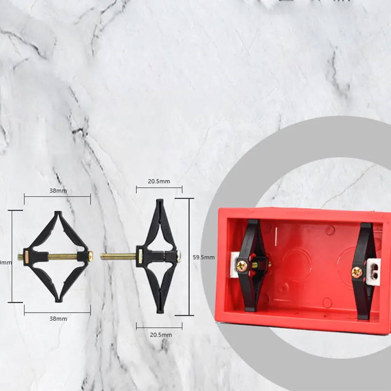 6 قطعة صندوق تركيب صندوق تركيب قديم سريع 118 نوع مقبس التبديل صندوق سفلي إصلاح المسمار المكسور