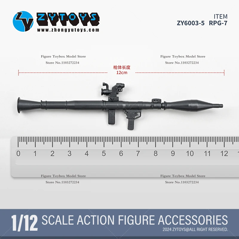 ZY6003 1/12 ทหารอุปกรณ์เสริมอาวุธ AK74 RPG-7 SVD FIM-92 Mini Non-Functional รุ่นปืนของเล่นสําหรับ 6 "ทหาร Action Figure