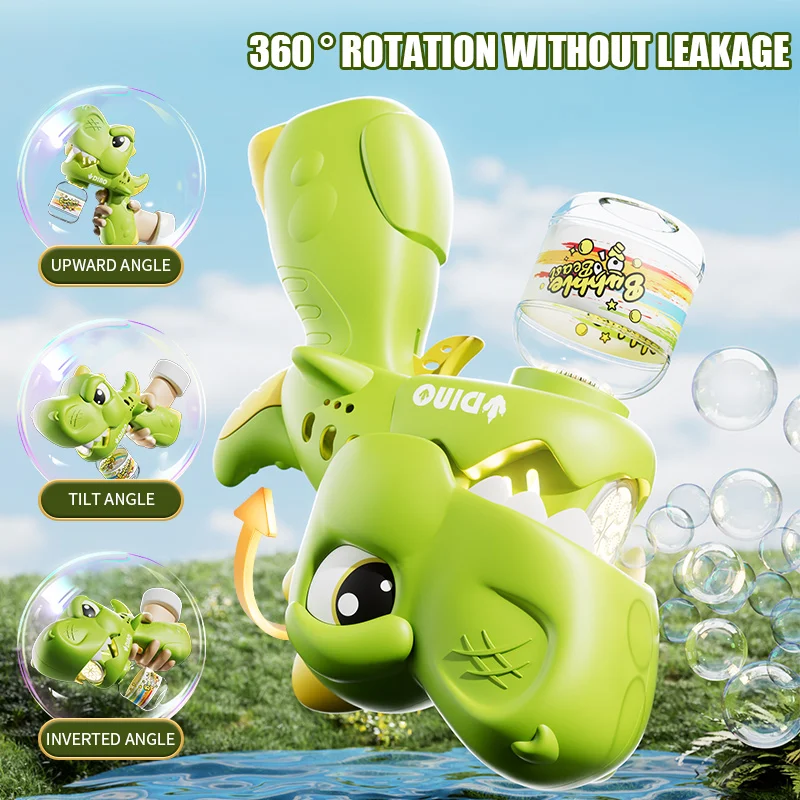 Kinder-Seifenblasenpistole, elektrisch, 65 ml, Seifenmaschine, tropfenfrei, mit Licht, automatische Party-Spiele im Freien, für 3 Jahre Kinder, Geburtstagsgeschenke