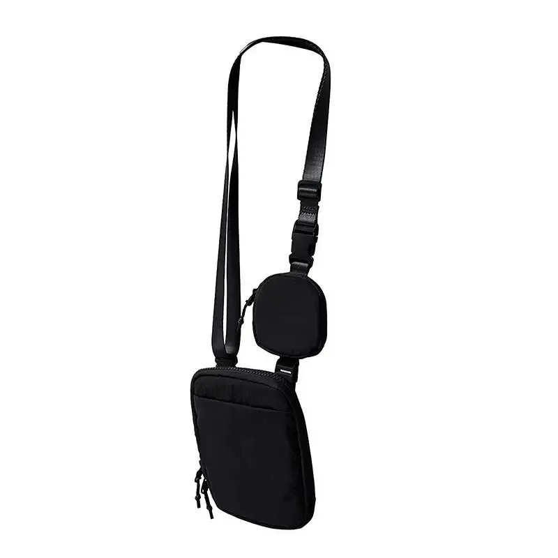 Bolso cruzado ajustable de moda unisex, bolso de pecho desmontable, bolso de cintura impermeable para deportes al aire libre