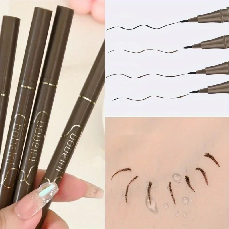 Lasting Liquid Eyeliner Pen Natural Ultra-fine Lying Silkworm Pencil Smooth Waterproof Quick Dry Non-Smudge Makeup