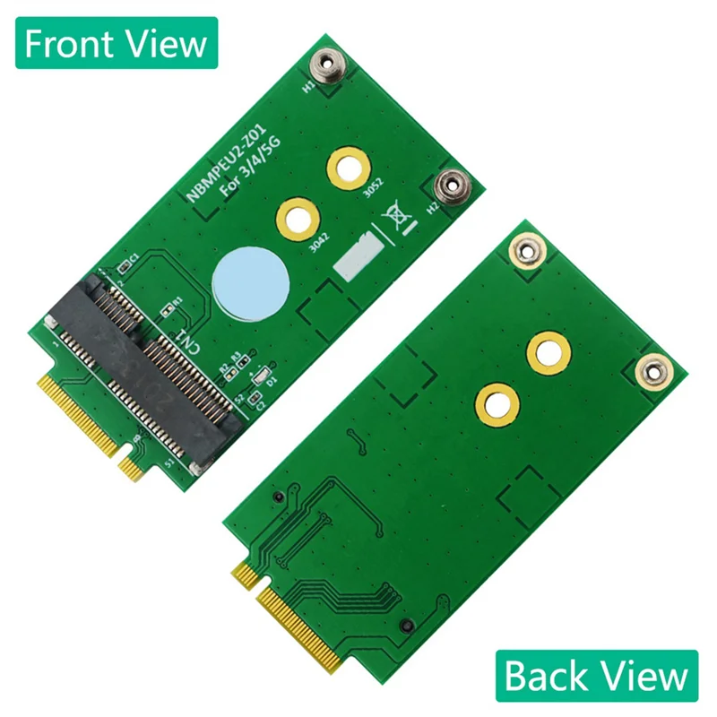 ABGI-2X NGFF M.2 B واجهة رئيسية إلى بطاقة محول لاسلكية صغيرة PCI-E MPCIE لوحدة 5G 4G 3G LTE GSM بدون فتحة بطاقة SIM نانو