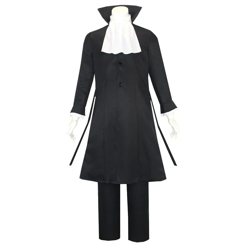 Ryunosuke Akutagawa Cosplay Anime Bungo Stray Dogs Akutagawa Ryunosuke Cosplay Kostüm Umhang Perücke Zurück Uniform Halloween Kostüm