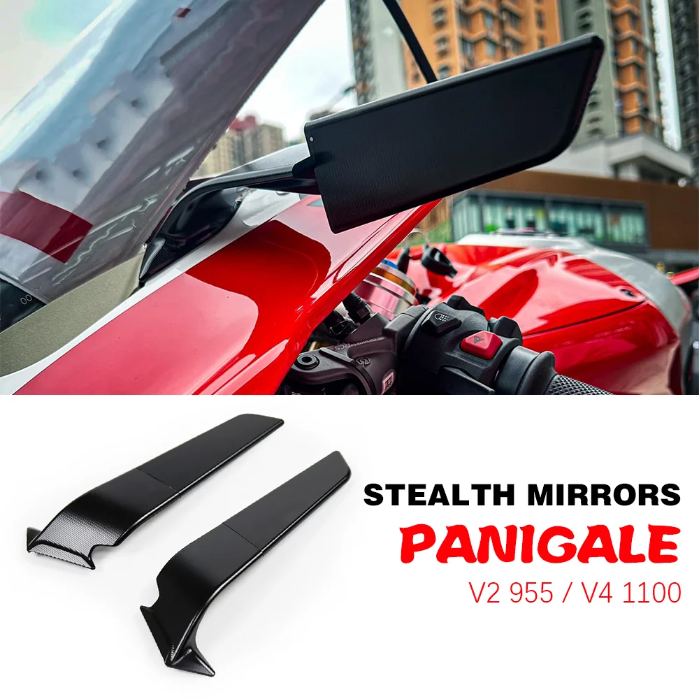 

for Ducati Panigale V4 1100 Accessories Stealth Mirrors V2 955 Adjustable Winglet PanigaleV2 PanigaleV4 V2 V4 Panigale Parts