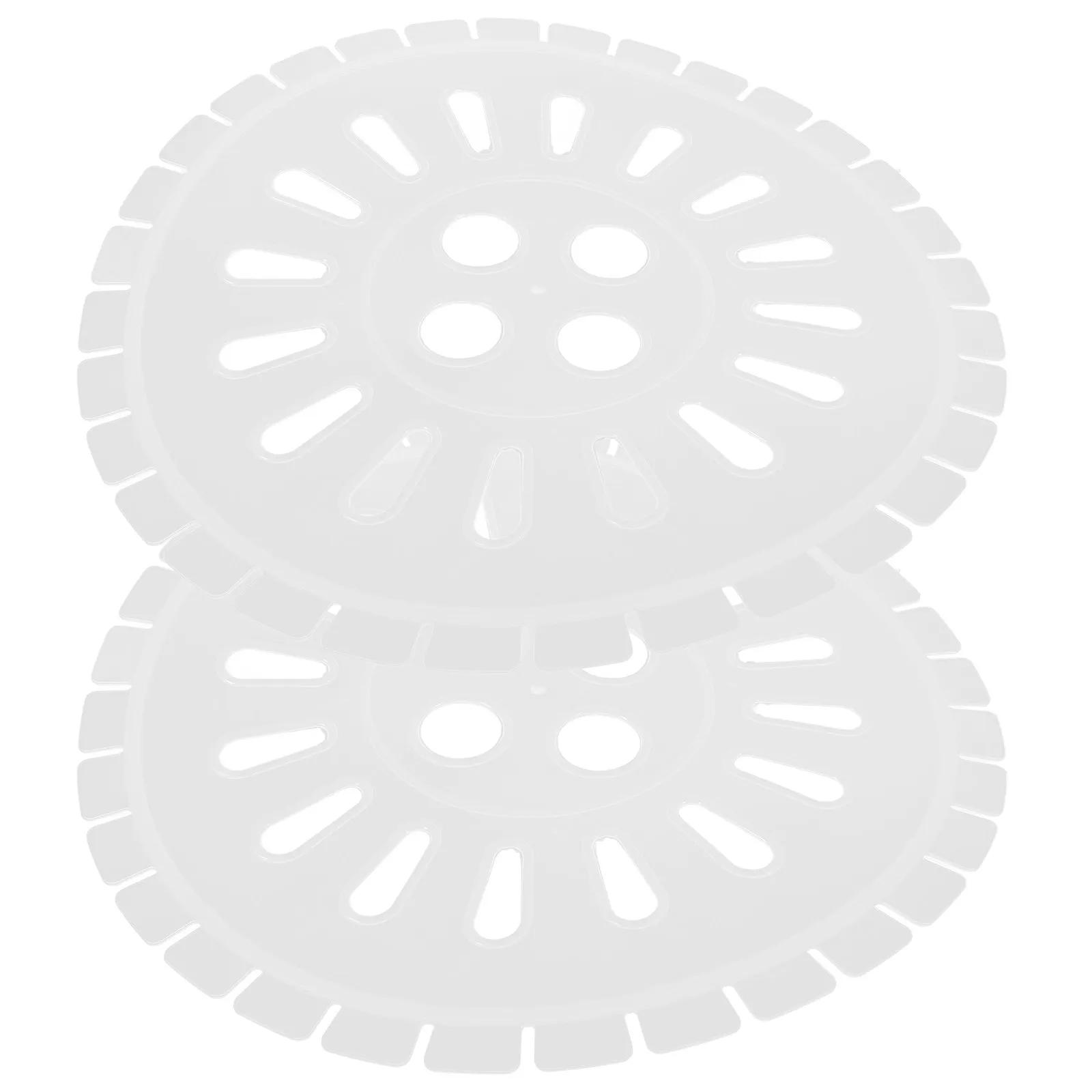 

2Pcs Washing Machine Press Plate Spinner Cap Cover White Universal Parts Replacement Noise Reduction Accessories