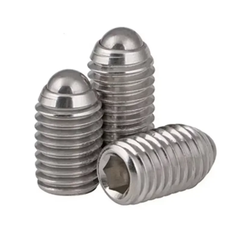 

NLBbKLwC 4 шт., высокоточные M8 M10 M12, винты с шестигранной резьбой без головки, болты с шестигранной головкой, винт с шариковой головкой, стопорный болт с буфером, БЕЛЫЙ