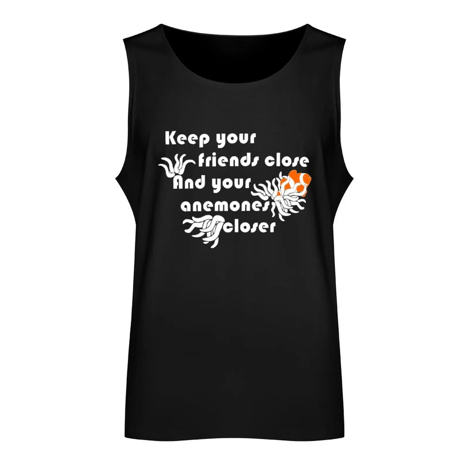 Keep Your Anemones Closer Funny SCUBA Diving Shirt Tank Top Japanese t-shirt mens designer clothes Men's gym articles Gym wear