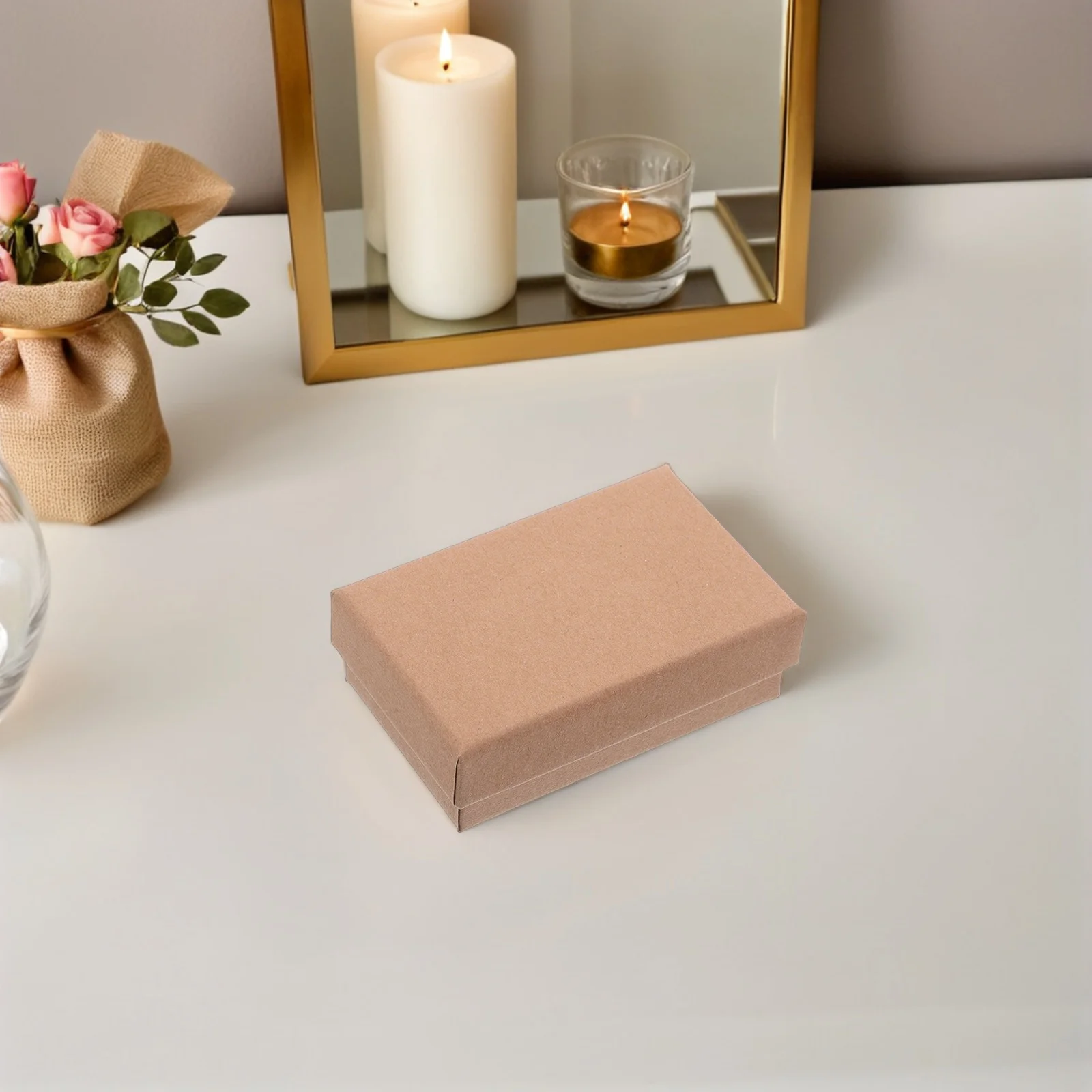 

24pcs Multifunctional Jewelry Box Set: Rectangle Paper Boxes For Rings Necklaces Earrings Bracelets Storage Display Gift