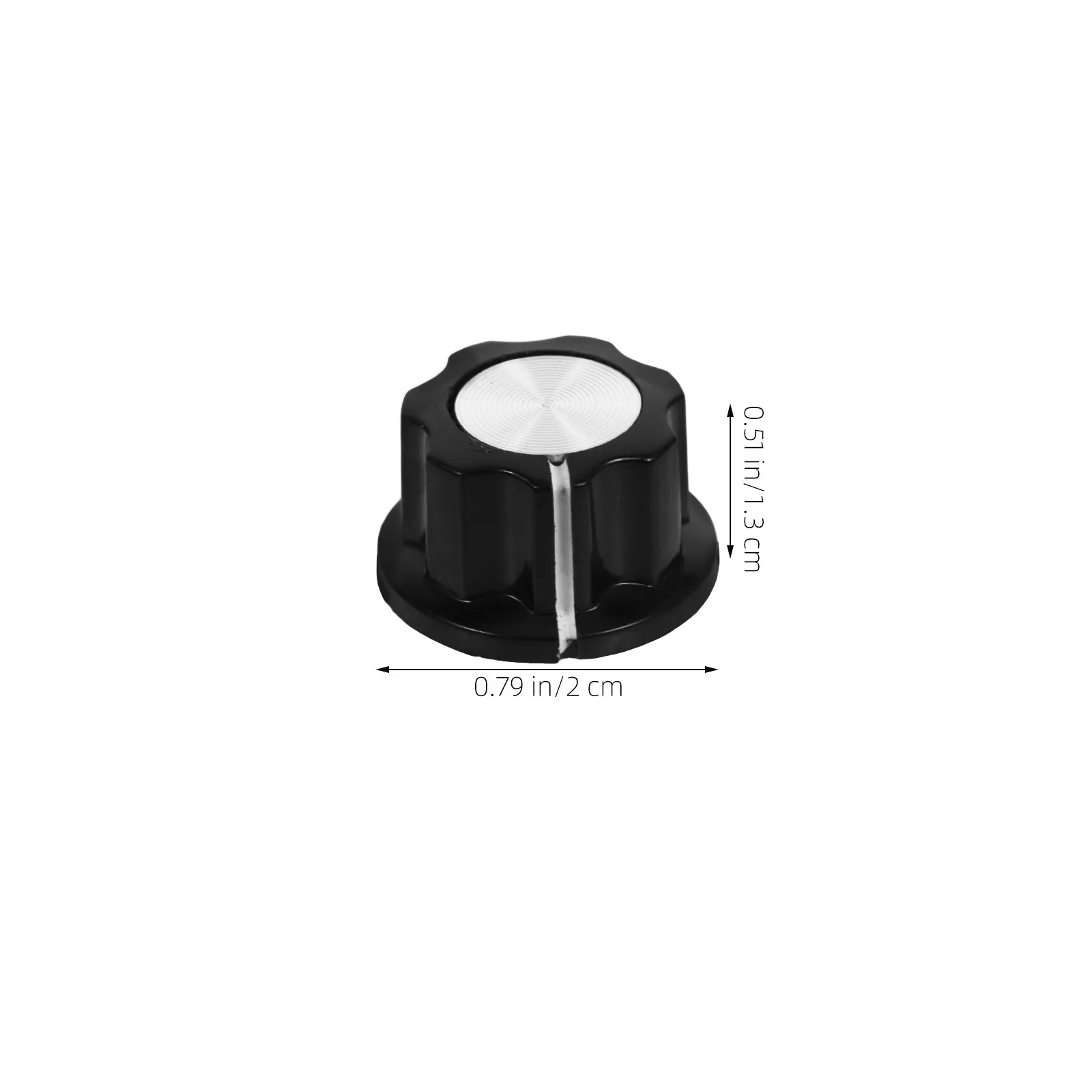 6Pcs Volume Control Knobs Potentiometer Rotary Knobs Easy Install Smooth Rotate for Electric Guitar Amplifier Pedal Parts