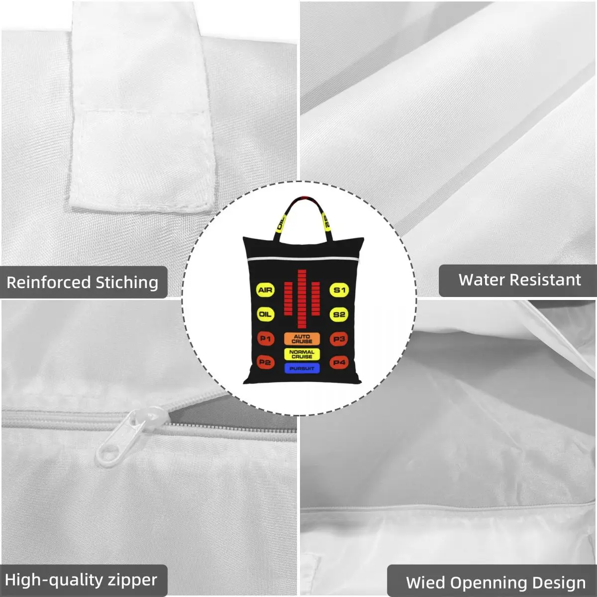 Kitt Voice Box Knight Rider Travel Laundry Bag Waterproof Reusable Dirty Clothes Pouch Gym Yoga Vacation Washing Basket - view 6