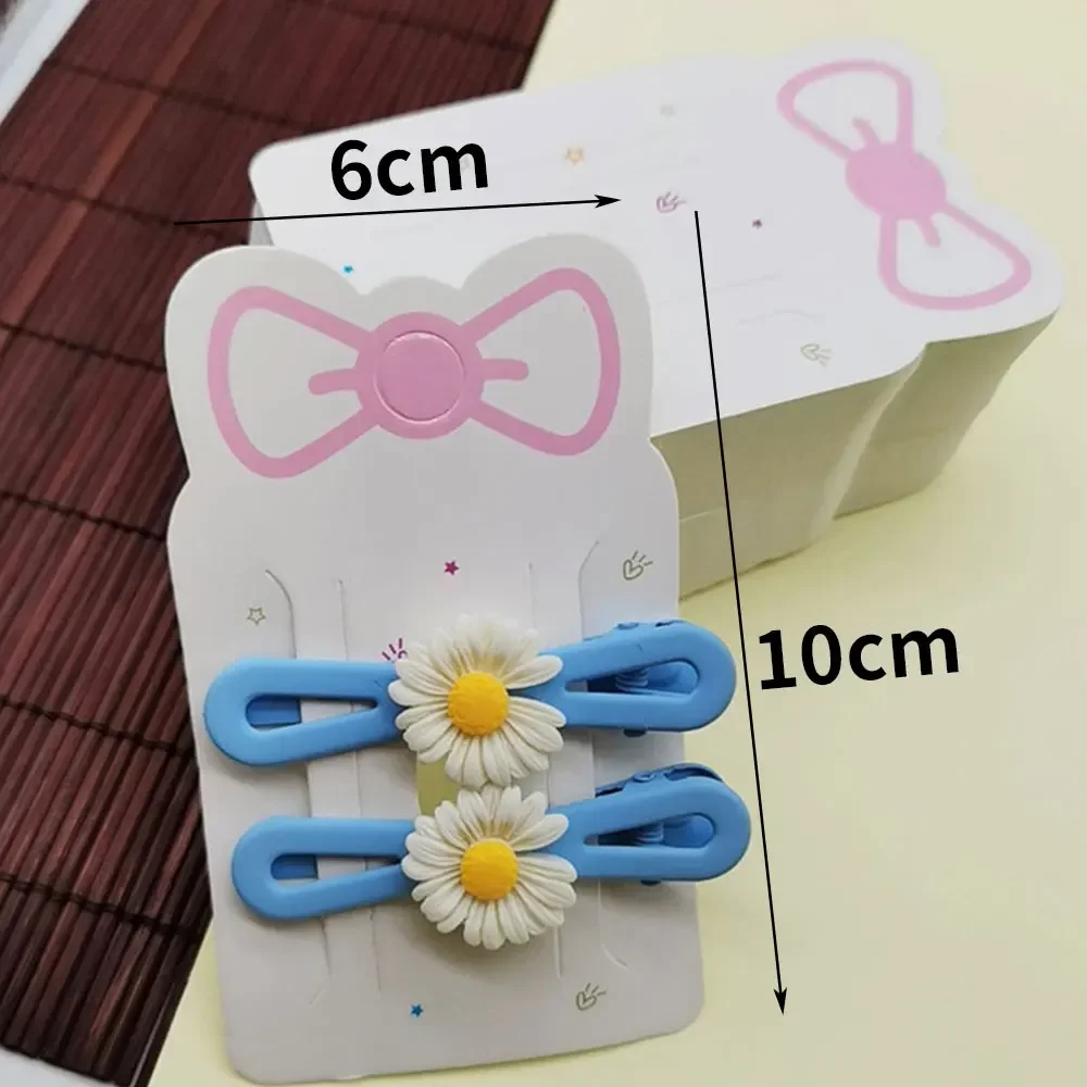 50pcs/Lot Hair Accessories Cardboard&Card Heads Children's Hair Clip Accessories Cards Hang Tags Cards Packaging Paper Cards