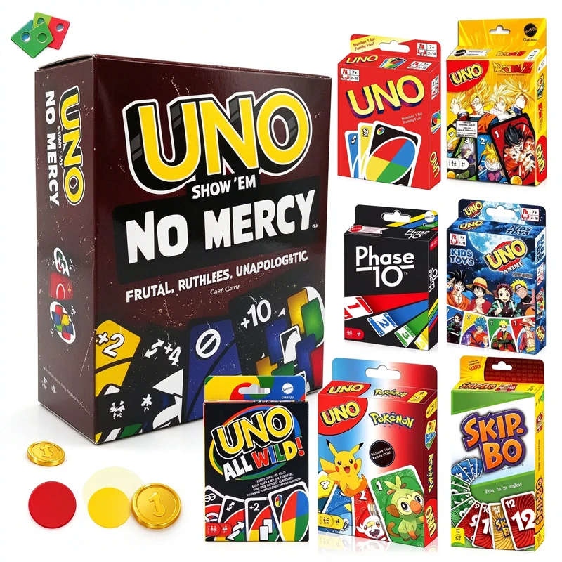 UNO FLIP! Pokemon Board Game Anime Cartoon Pikachu Figure Pattern Family Funny Entertainment uno Cards Games Christmas Gifts