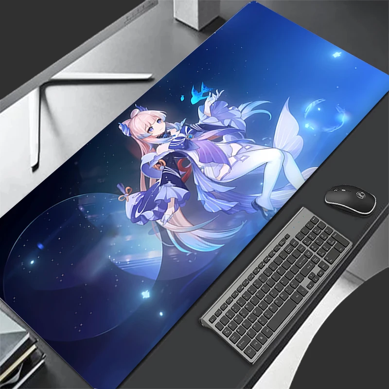Mousepad Computer Gaming Accessories Keyboard Pad Office PC Rubber Mouse Pad Decoracion G-genshin Impact Kokomi Desk Mouse Mat