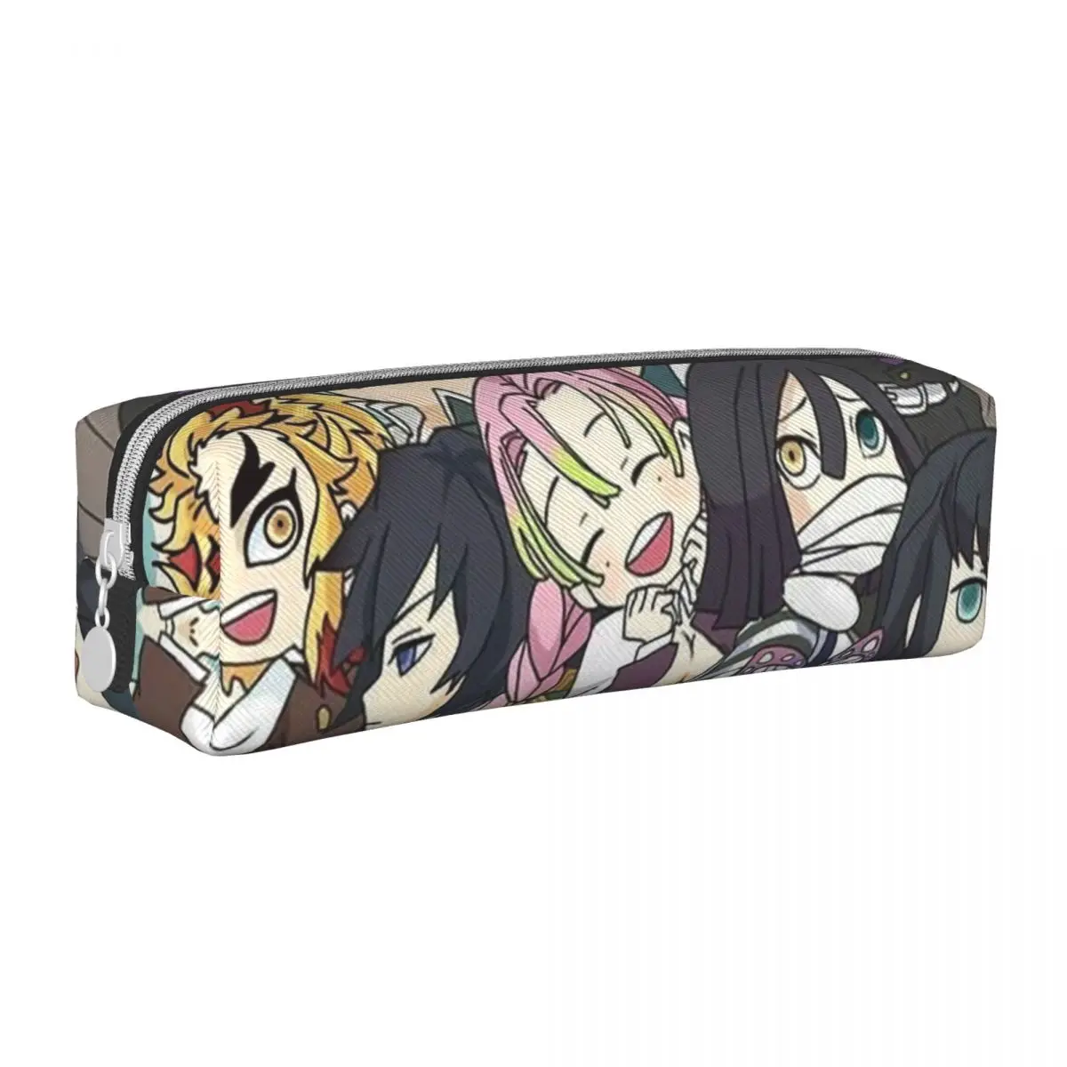 Cute Demon Slayer Nezuko Tanjirou Pencil Cases All Characters Pencil Box Pen Holder Girls Boys Big Bag School Supplies Cosmetic