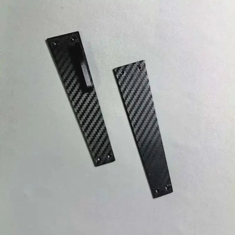 N+ Carbon Fiber Texture for Made68 Side Panels Compatible with Ribbon, Durable Keyboard Side Plates with Mounting Hardware